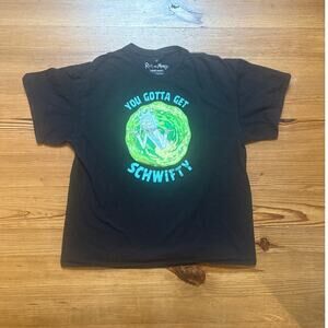 Ripple Junction Rick and Morty black short sleeve graphic shirt SIZE XL